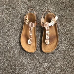 Braided thong sandals
